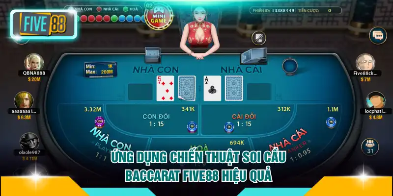 Ứng dụng chiến thuật soi cầu baccarat Five88 hiệu quả